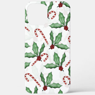 Case-Mate iPhone Case Peinture de Sucre de canne aux baies rouges Feuill