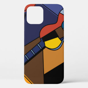 Case-Mate iPhone Case Peinture de surréalisme de guitare cubiste.