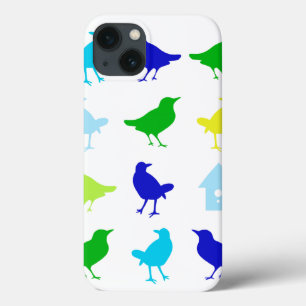 iPhone 13 Coque Peinture d'oiseaux colorés par Chariklia Zarris