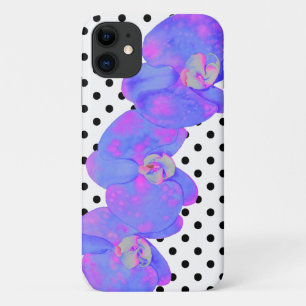 Case-Mate iPhone Case Peinture d'orchidée violette, pois