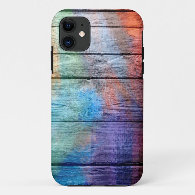 Coques Case-Mate iPhone Peinture en bois acrylique (Dos)