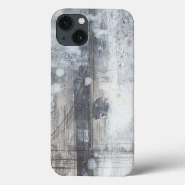 Coques Case-Mate iPhone Peinture gris contemporaine (Verso)