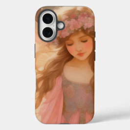 Coques iPhone 16 Peinture Imaginaire Fée Rose Cute