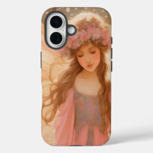 Coques iPhone 16 Peinture Imaginaire Fée Rose Cute