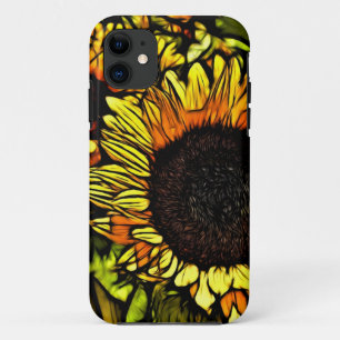Coques Pour iPhone peinture impressionniste pays tournesol jaune