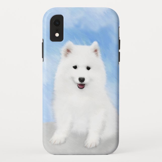 Coques Case-Mate iPhone Peinture Samoyed Puppy - Jolie Art Original Chien (Dos)