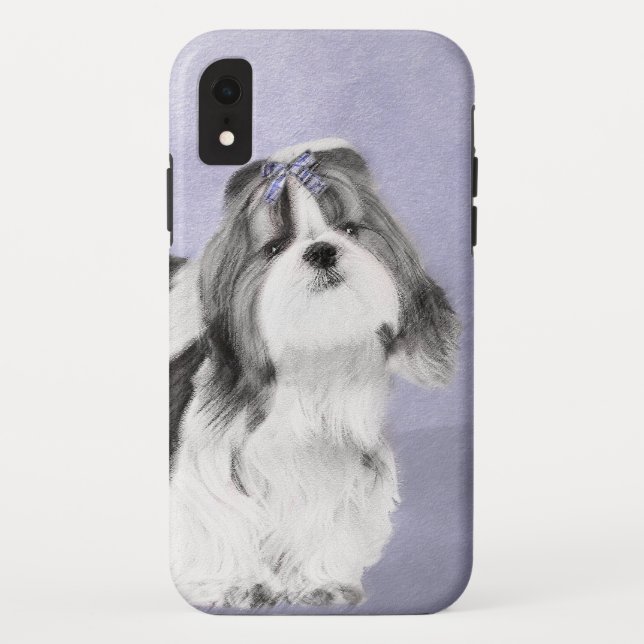 Coques Case-Mate iPhone Peinture Shih Tzu - Cute Original Chien Art (Dos)
