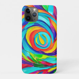 Case-Mate iPhone Case Peinture spirale psychédélique florale vibrante