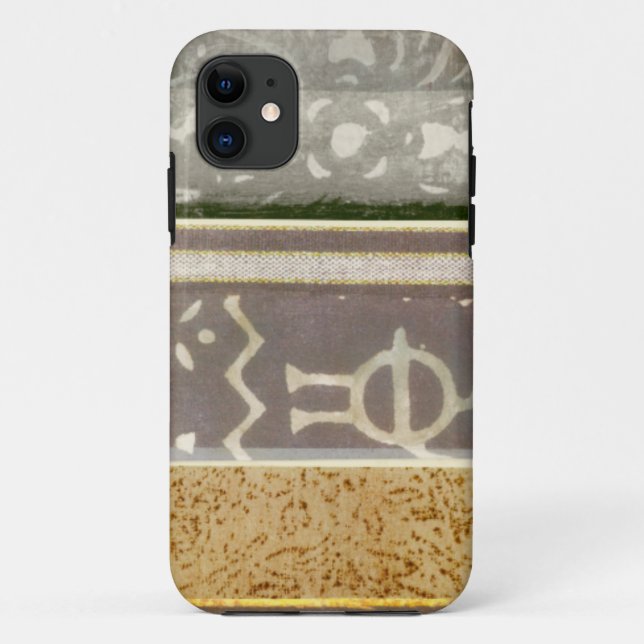 Coques Case-Mate iPhone Peinture tribale contemporaine de motif (Dos)