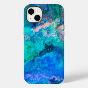 Coque Pour iPhone 14 Plus Peinture turquoise en Abalone Shell