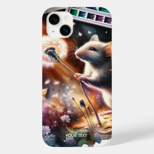 Coque Pour iPhone 14 Plus Peintures à fleurs pour souris Imaginaire