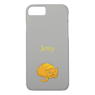 Coque iPhone 7 Pékin Chat orange
