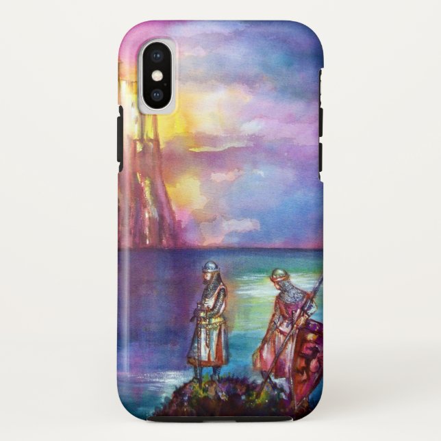 Coques Case-Mate iPhone PENDRAGON Chevaliers médiévaux, Coucher de soleil  (Dos)