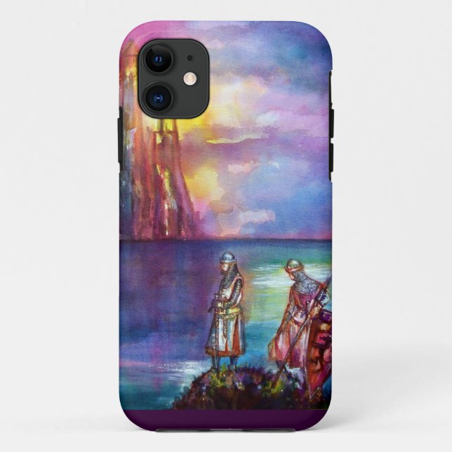 Coques Case-Mate iPhone PENDRAGON Chevaliers médiévaux, Coucher de soleil  (Dos)
