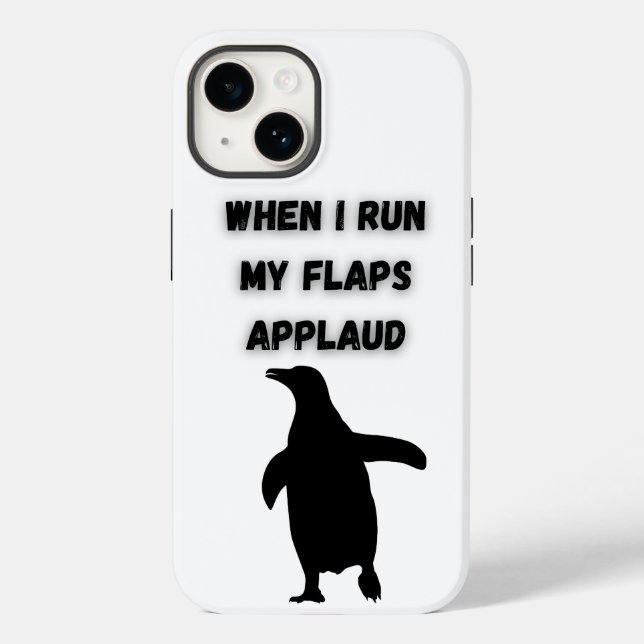 Coques Case-Mate iPhone penguin flaps applaud inappropriate embarrassing (Verso)