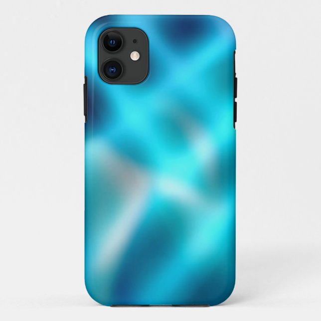 Coques Case-Mate iPhone Pente abstraite bleu d'Aqua (Dos)