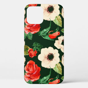 Case-Mate iPhone Case Pépites d'aquarelle et Roses : Motif floral.