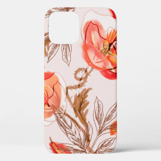 Case-Mate iPhone Case Pépites Fleurs Motif sans couture sur un backgr be