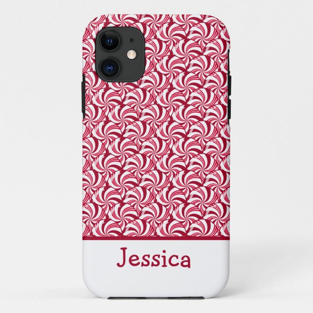 Coques Case-Mate iPhone Peppermenthe Candies Noël (Dos)