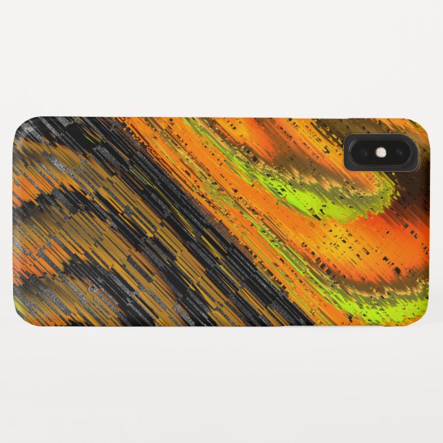 Coques Case-Mate iPhone Pequeno mosaico amarelado transversal e deformado (Dos (Horizontal))