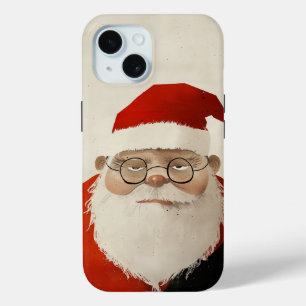 Coque Pour iPhone 15 Père Noël fatigué