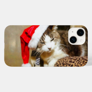 Coque Pour iPhone 14 Père Noël Kitty