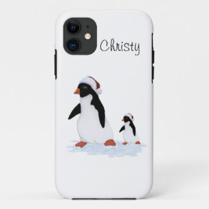 Etui iPhone Case-Mate Père Noël Penguins