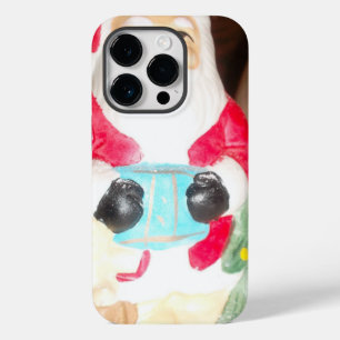 Coques Pour iPhone Père Noël rétro amusant avec neige Arbre de fête
