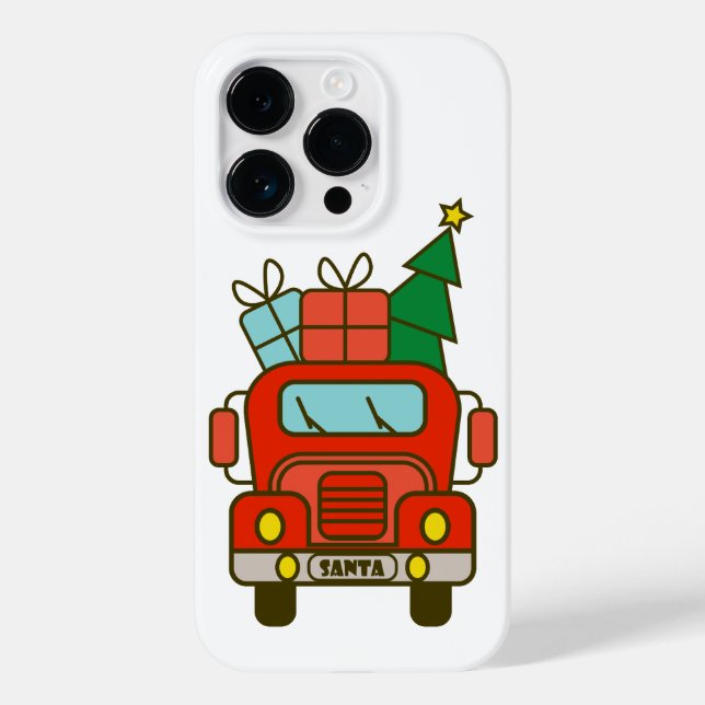 Coques Case-Mate iPhone Père Noël vue de devant Joyeux Noël (Verso)