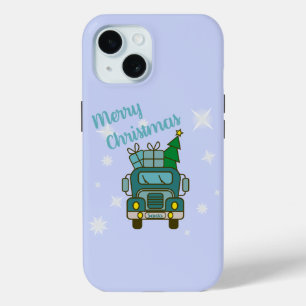 Coque Pour iPhone 15 Père Noël vue de devant Joyeux Noël