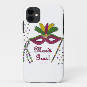 Coques Pour iPhone Perles de plumes Mardi Gras