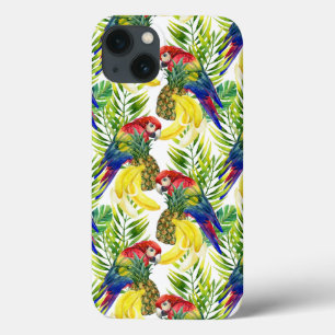 Coques Pour iPhone Perroquets et fruit tropical