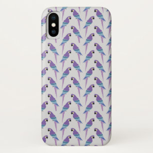 Coque iPhone X Perroquets pourpres