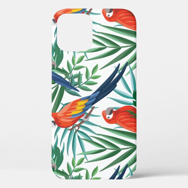 Coques Case-Mate iPhone Perroquets tropicaux : Palmier luxuriant sans tran (Verso)