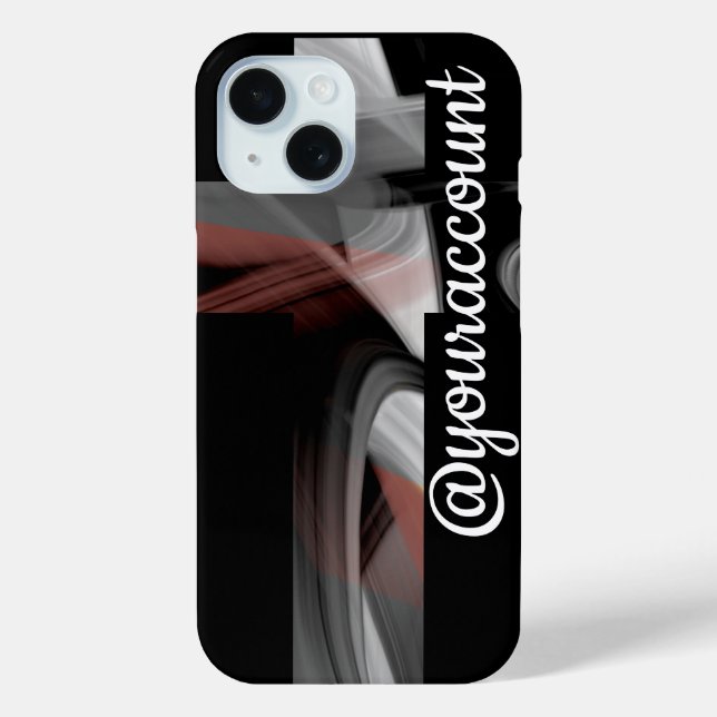 Coques Case-Mate iPhone Personal iPhone Cases Trend Abstract Black Powdery (Verso)
