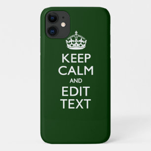 Coques Pour iPhone Personalisé Conserver Le Calme Et Votre Texte Forê