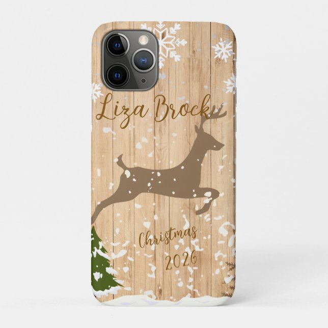 Coques Case-Mate iPhone Personalized doe Christmas bauble (Dos)