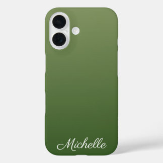 Coques iPhone 16 Personalized green
