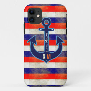 Etui iPhone Case-Mate personalized nautical anchor