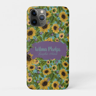 Case-Mate iPhone Case Personalized "Sunflower Rapture" 