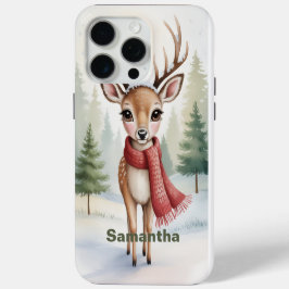 Coque iPhone 15 Pro Max Personalized Woodland Winter, Farmhouse Xmas,