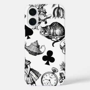 Coques iPhone 16 Personnages classiques d'Alice aux pays des mervei