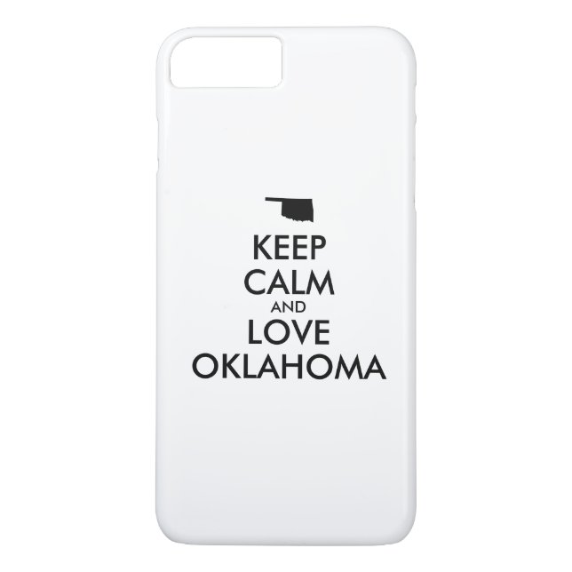 Coques Case-Mate iPhone Personnalisable KEEP CALM et LOVE OKLAHOMA (Dos)