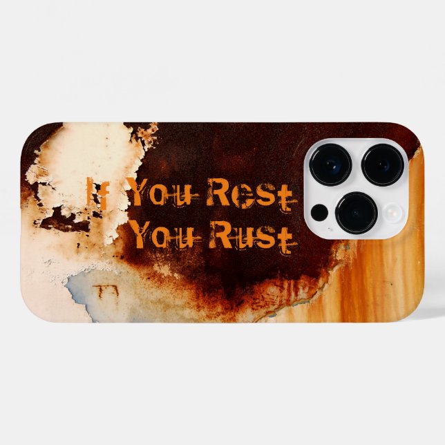 Coques Case-Mate iPhone Personnalisable Rust Art Cool Amusant unique (Verso (horizontal))