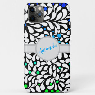 Case-Mate iPhone Case Personnalisé audacieux fleurs modernes bleu turquo