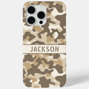 Coque iPhone 15 Pro Max Personnalisé camouflage du désert