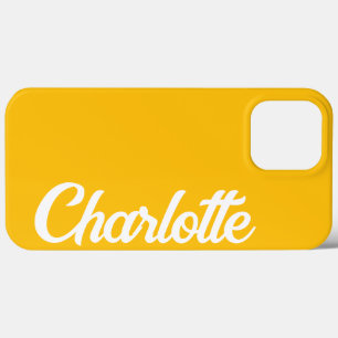 Case-Mate iPhone Case Personnalisé Classic Élégant Monogramme Jaune