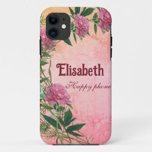 Case-Mate iPhone Case Personnalisé floral rustique peony thème personnal