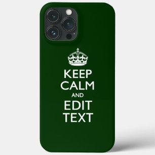 Etui iPhone Case-Mate Personnalisé KEEP CALM AND Modifier le texte Vert