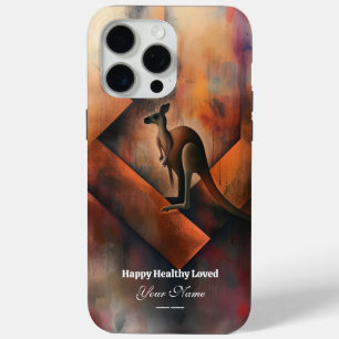 Coque iPhone 15 Pro Max Personnalisé : Majestic Kangaroo iPhone 15 Promax 